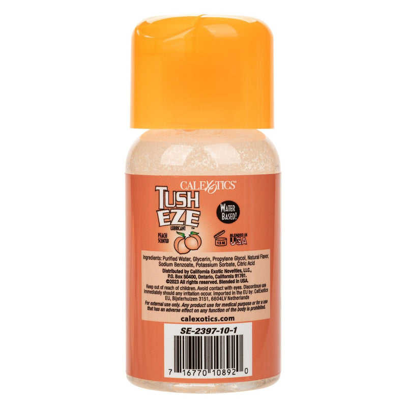 CalExotics Tush Eze Lubricant - Peach Scented - 6 Oz./177 ml