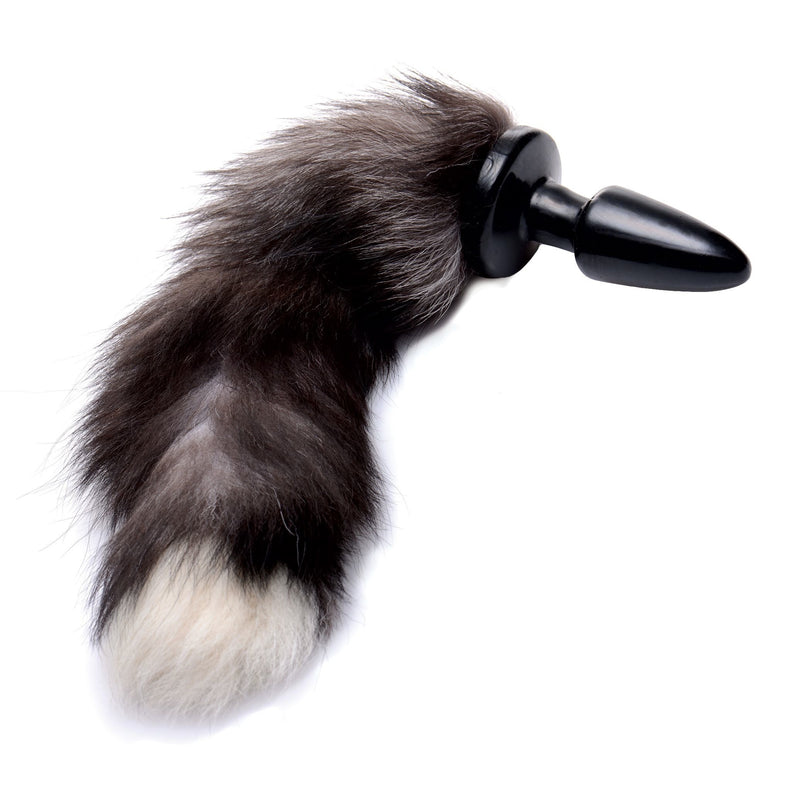 XR Brands Grey Fox Tail Anal Plug