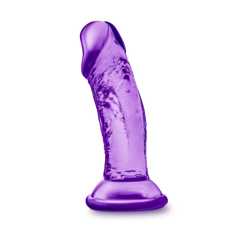 B Yours Sweet N' Small Realistic Purple 4.5-Inch Long Dildo With Suction Cup Base