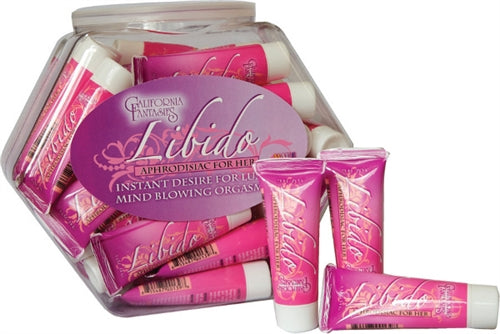 California Fantasies Libido - Aphrodisiac for Her - 36 Piece Fishbowl - 0.5 Oz. Tubes
