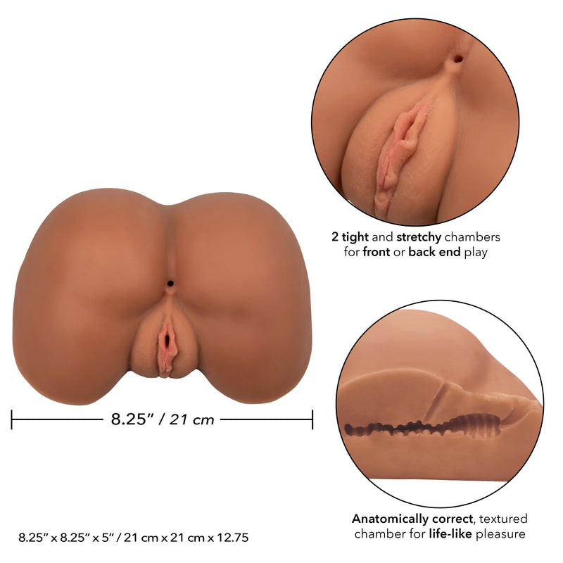 CalExotics Stroke It Life-Size Ass - Brown - Stroker Masturbator - Realistic Body Part Stroker