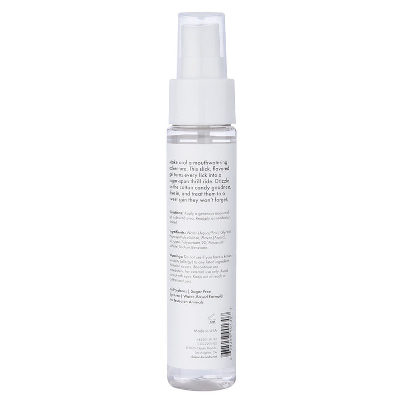 Classic Brands Blow Me Cotton Candy Oral Sex Gel - 2oz