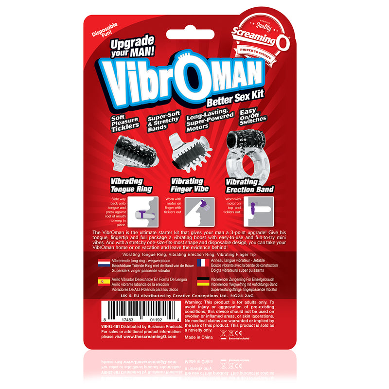 Screaming O Screaming O Vibro Man - Each - Black