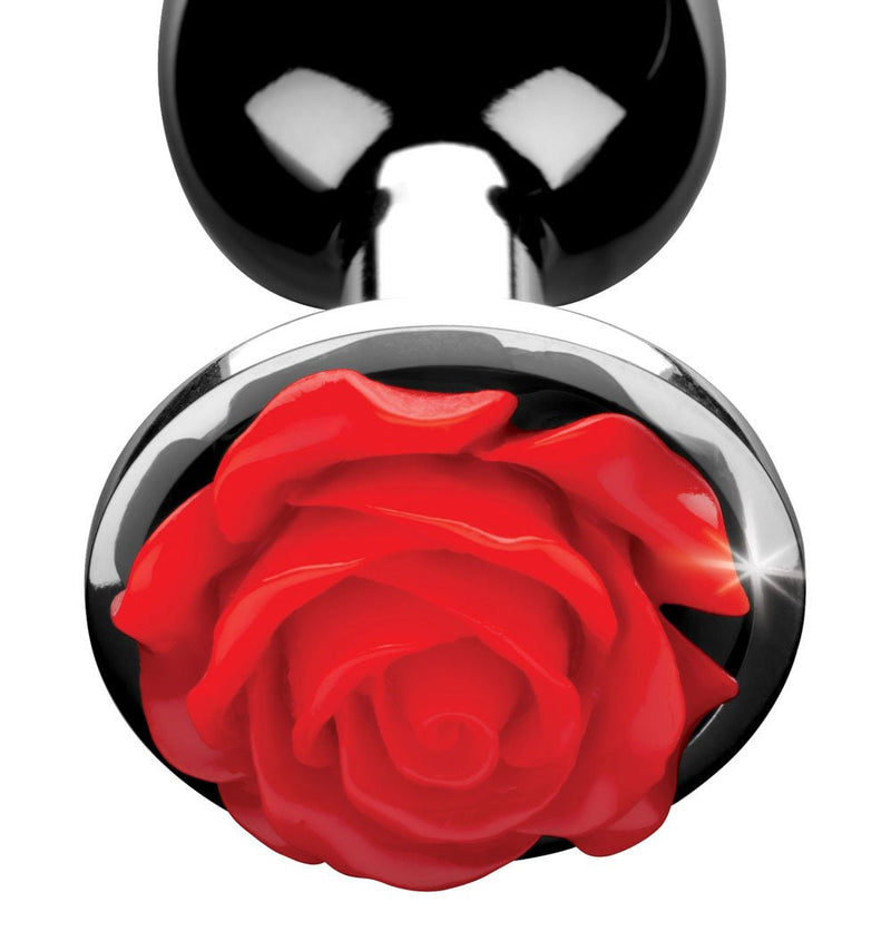 XR Brands Red Rose Anal Plug - Small