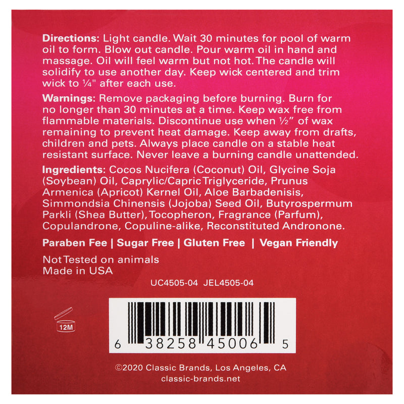 Jelique Products Massage Candle - Netflix and Chill - Berry Yummy - 4 Oz. Jar