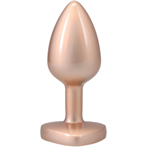 Doc Johnson Booty Bling Metal Heart Plug - Small - Gold