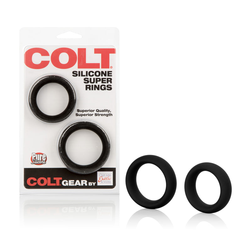 CalExotics Colt Silicone Super Rings - Black