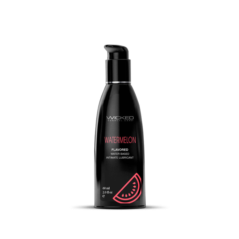 Wicked Sensual Care Aqua Watermelon Flavored Water Based Intimate Lubricant - 2 Fl. Oz.