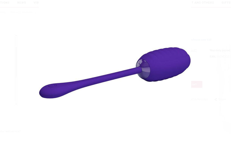 Pretty Love Kirk Rechargeable Vibrating Egg - Purple