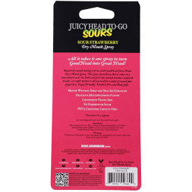 Doc Johnson Goodhead Juicyhead Dry Mouth Spray to Go - Sour Strawberry .30 Oz