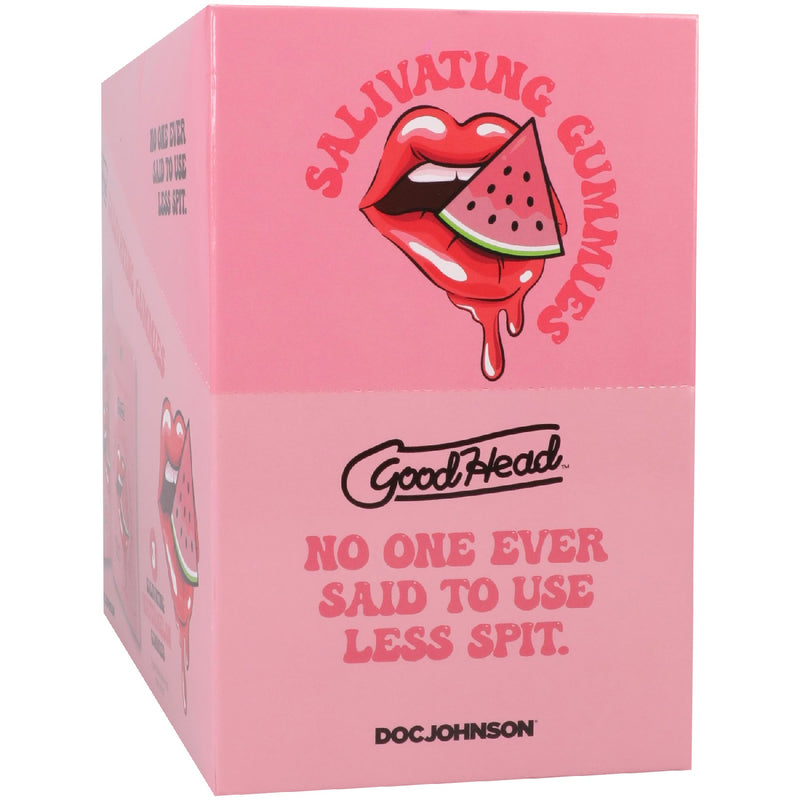 Doc Johnson Goodhead - Salivating Gummies 24pk Display (3 Pcs Per Pouch) - Watermelon