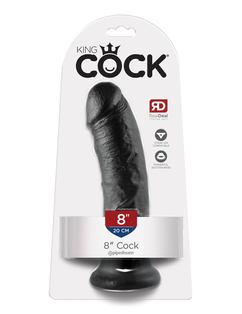 Pipedream King Cock 8-Inch Cock - Black