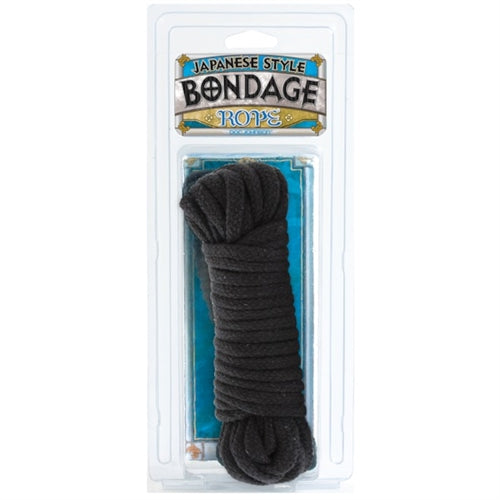 Doc Johnson Bondage Rope - Cotton - Japanese Style - Black