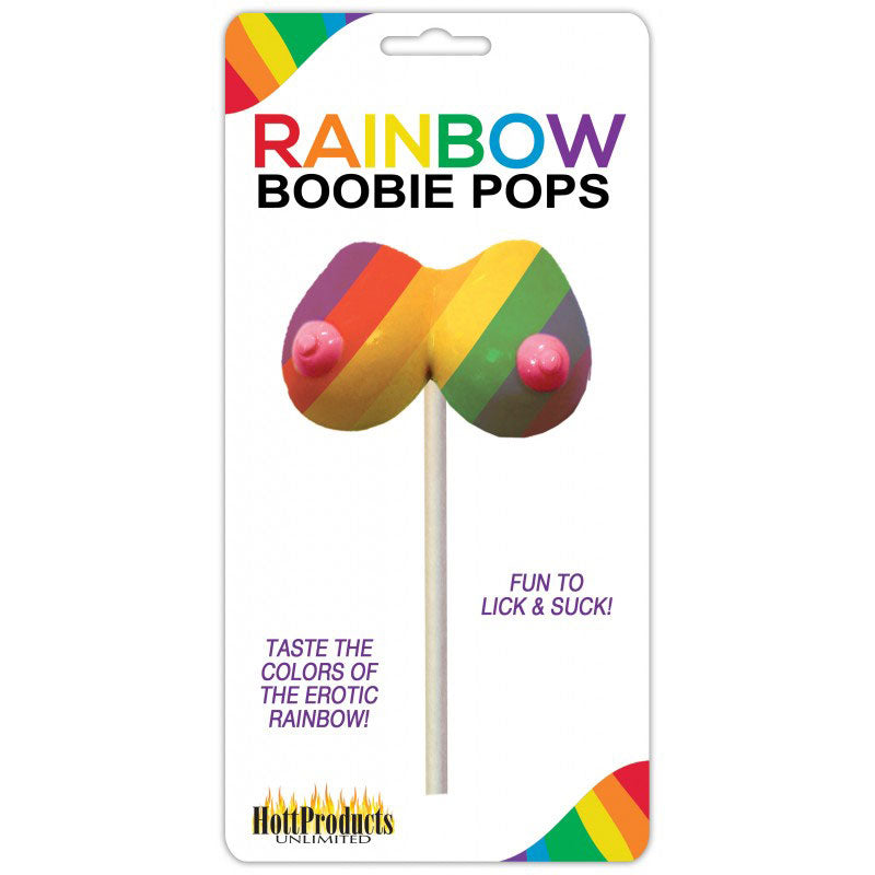 Hott Products Rainbow Boobie Pops - 1.48 Oz.