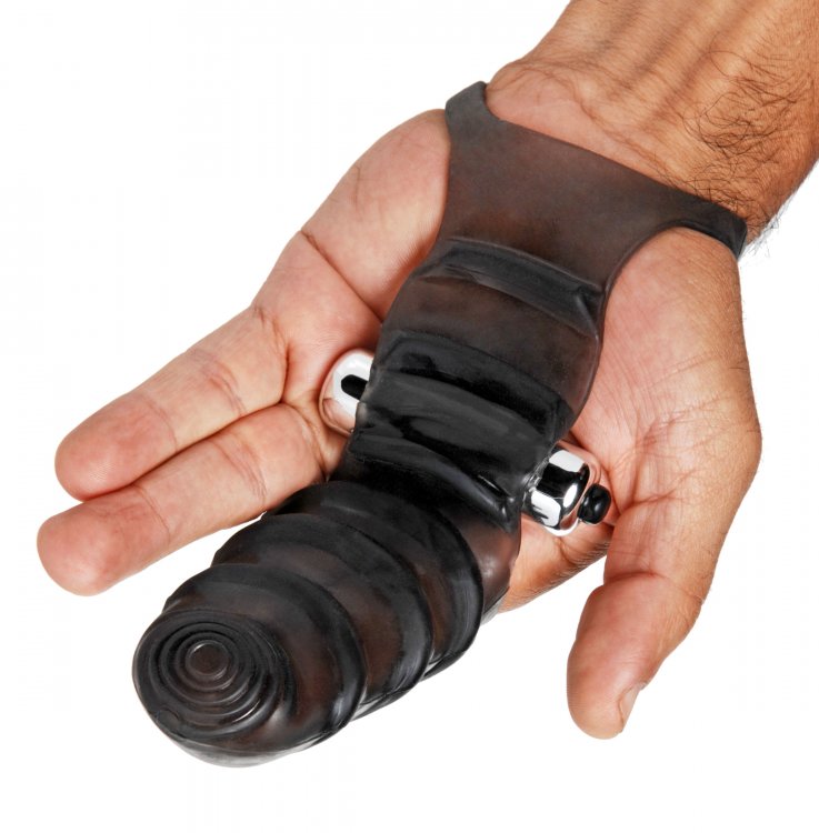 XR Brands Master Series Bang Bang G-Spot Vibrating Finger Glove