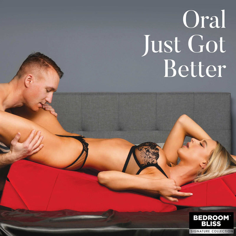 XR Brands Love Cushion Set Foam Wedge Pillow Set - Red