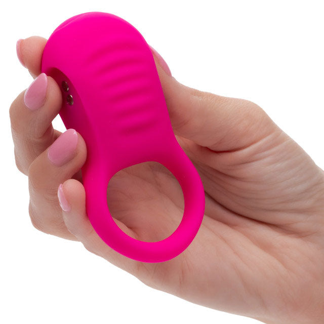CalExotics Basic Essentials Rechargeable Ridge Rider Ring - Pink