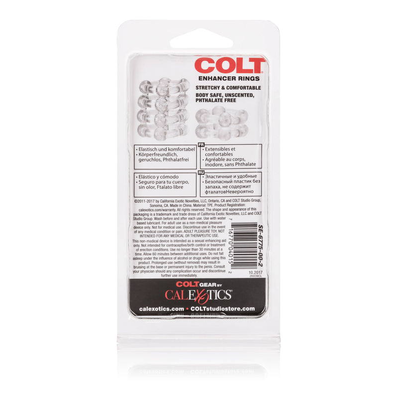 CalExotics Colt Enhancer Rings - Clear