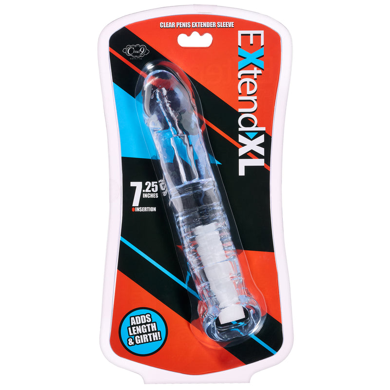 Cloud 9 Novelties Extend XL Penis Sleeve 7.25" - Clear