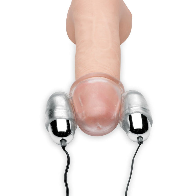 XR Brands Clear Multi-Speed Vibrating Head Teaser - Stroker Masturbator - Stroker Sleeve