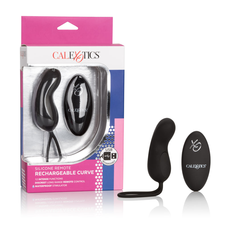 CalExotics Silicone Remote Rechargeable Curve - Black