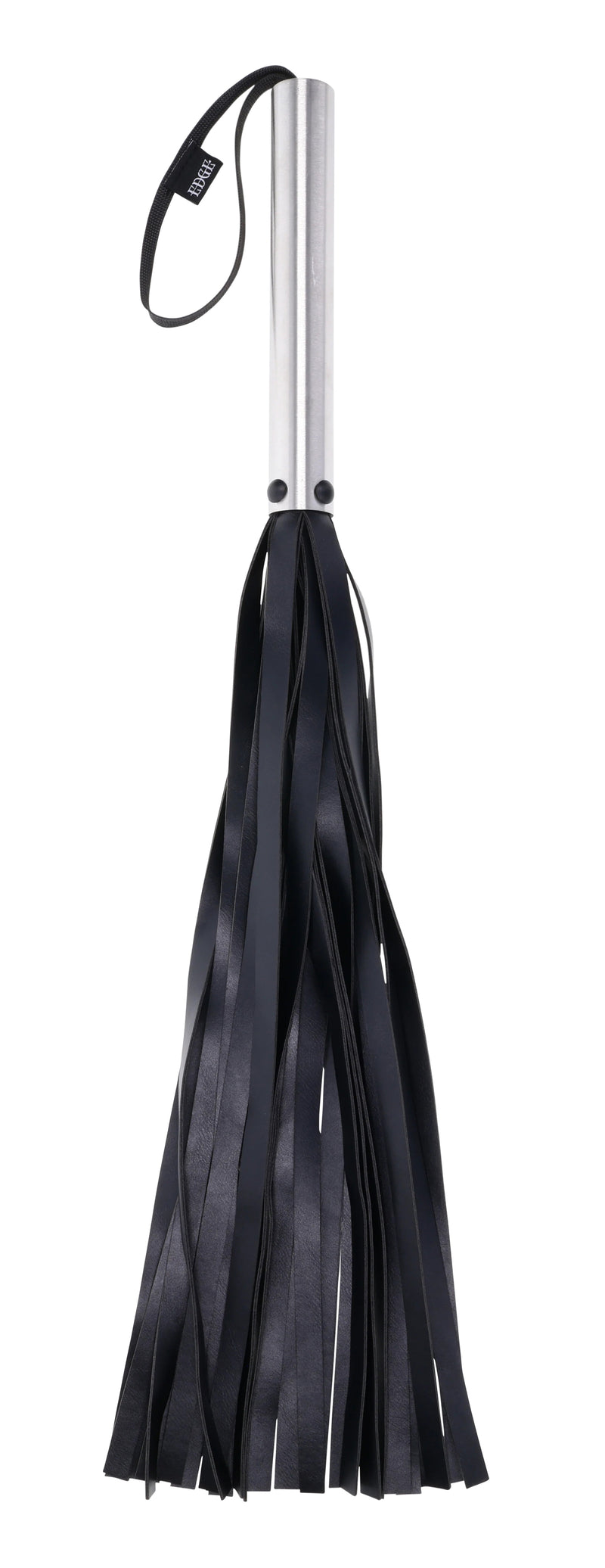 Sportsheets Edge Flogger - Black / Silver