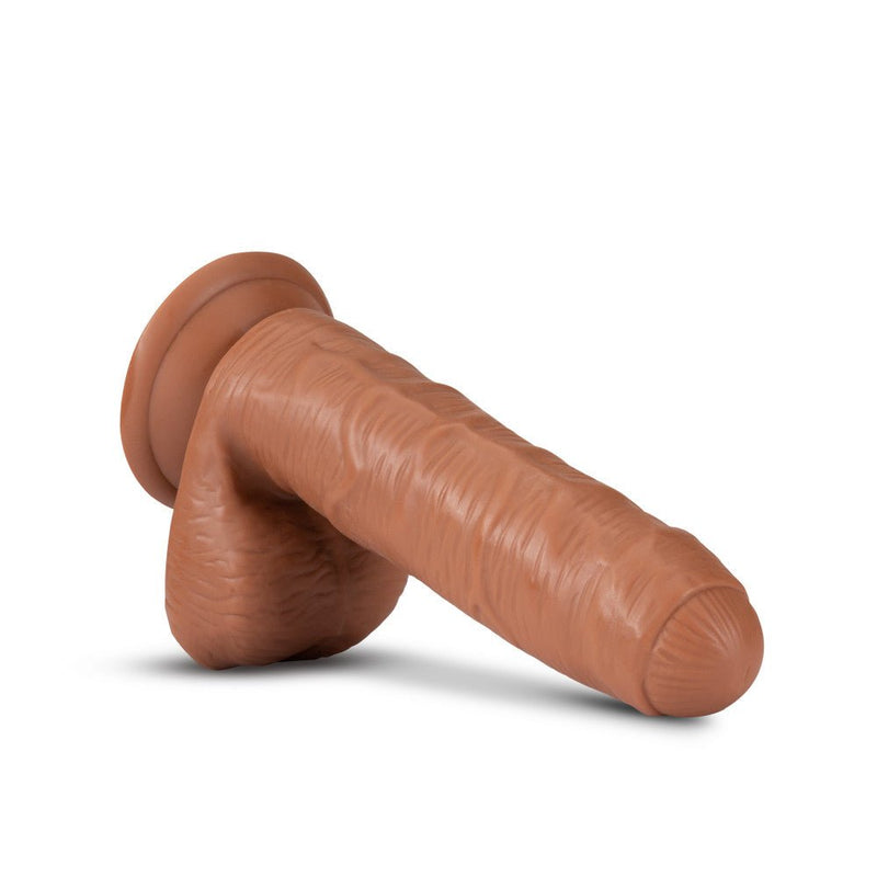 Coverboy Derek The Bartender Realistic Mocha 7-Inch Long Dildo With Balls & Suction Cup Base