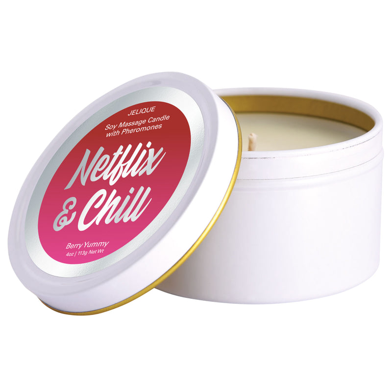 Jelique Products Massage Candle - Netflix and Chill - Berry Yummy - 4 Oz. Jar