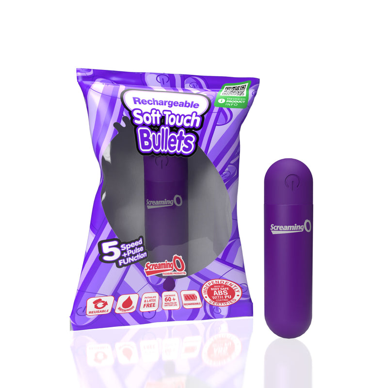 Screaming O Screaming O Soft Touch Rechargeable Bullet -Purple