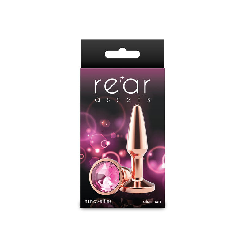 nsnovelties Rear Assets - Tapered - Small - Rose Gold - Pink