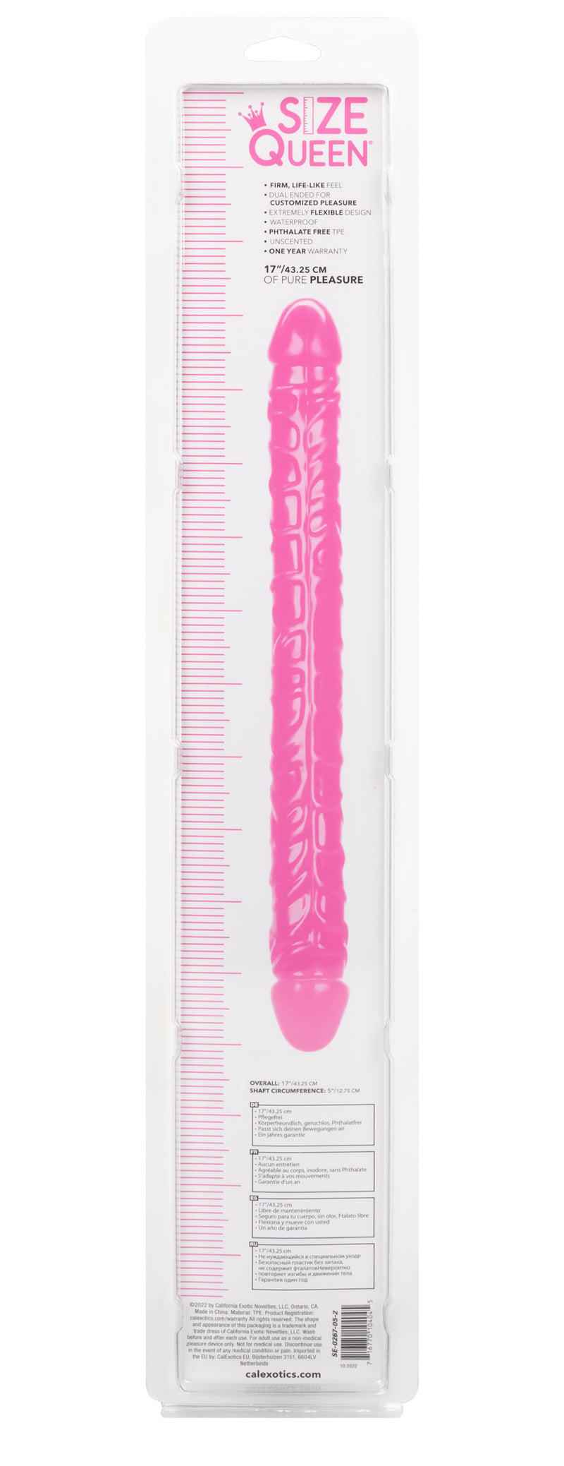 CalExotics Size Queen 17 inch/43.25 Cm - Pink