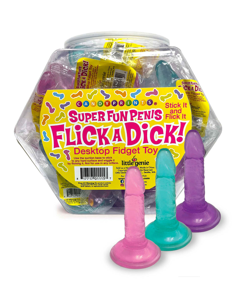 Little Genie Flick a Dick - Desktop Fidget Toy - Display of 24