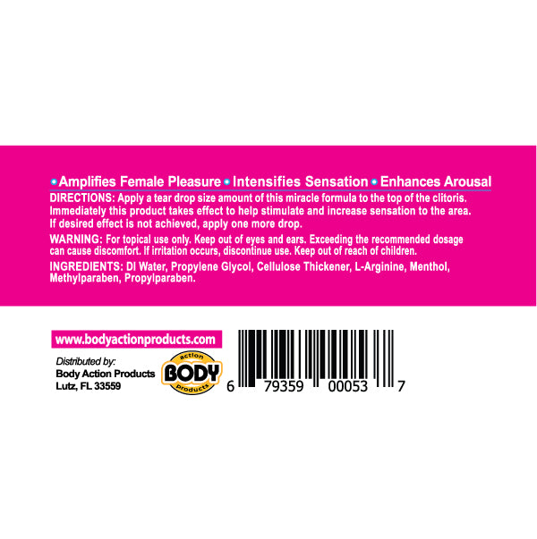 Body Action Liquid v for Women - 50 Pieces Jar Display