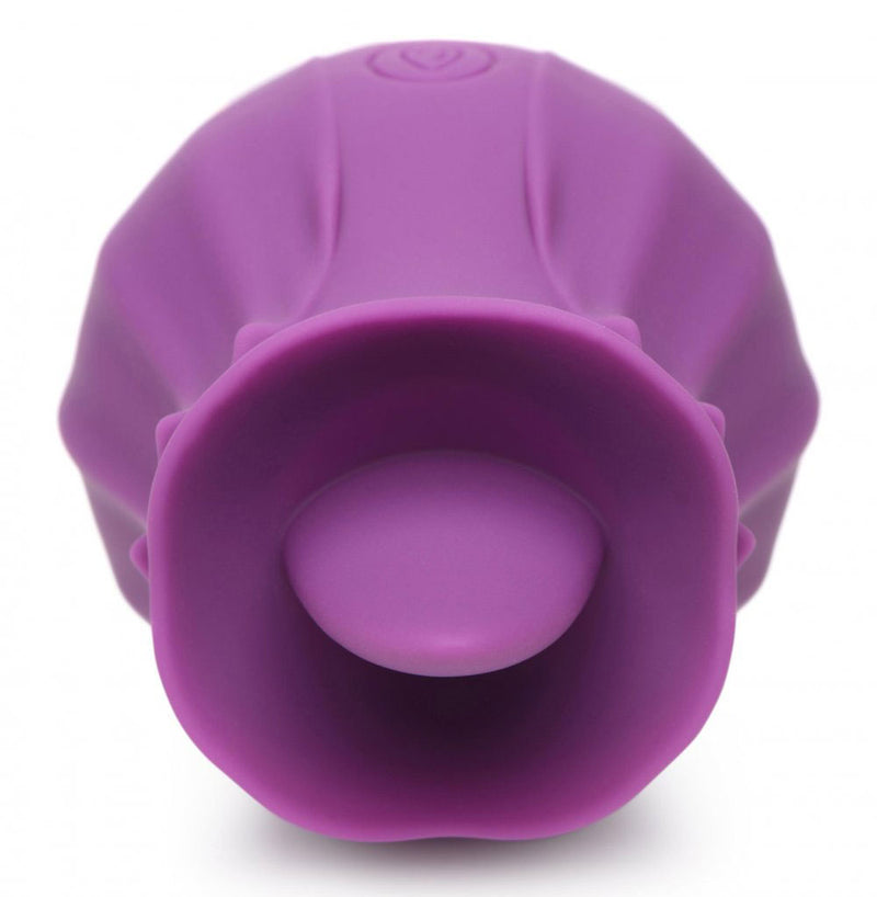 XR Brands Inmi - Bloomgasm Wild Violet Licking Silicone Stimulator - Violet