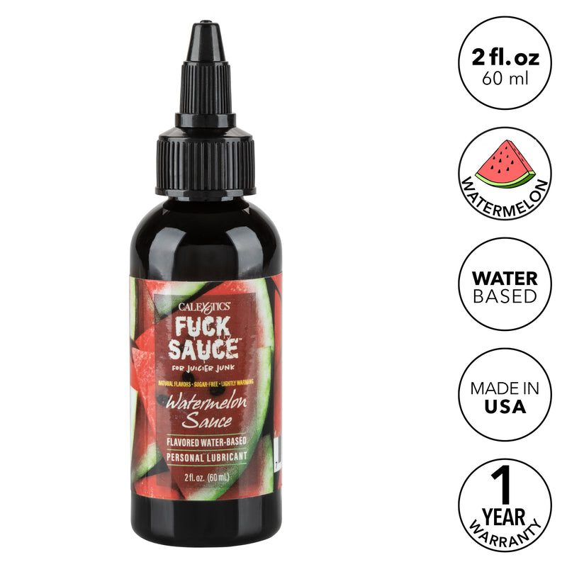 CalExotics Fuck Sauce Flavored Water-Based Personal Lubricant - Watermelon - 2 Fl. Oz.
