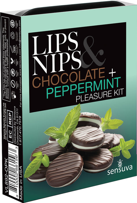 "Lips and Nips Pleasure Kit Chocolate-Peppermint SEN-VL892-OPK"