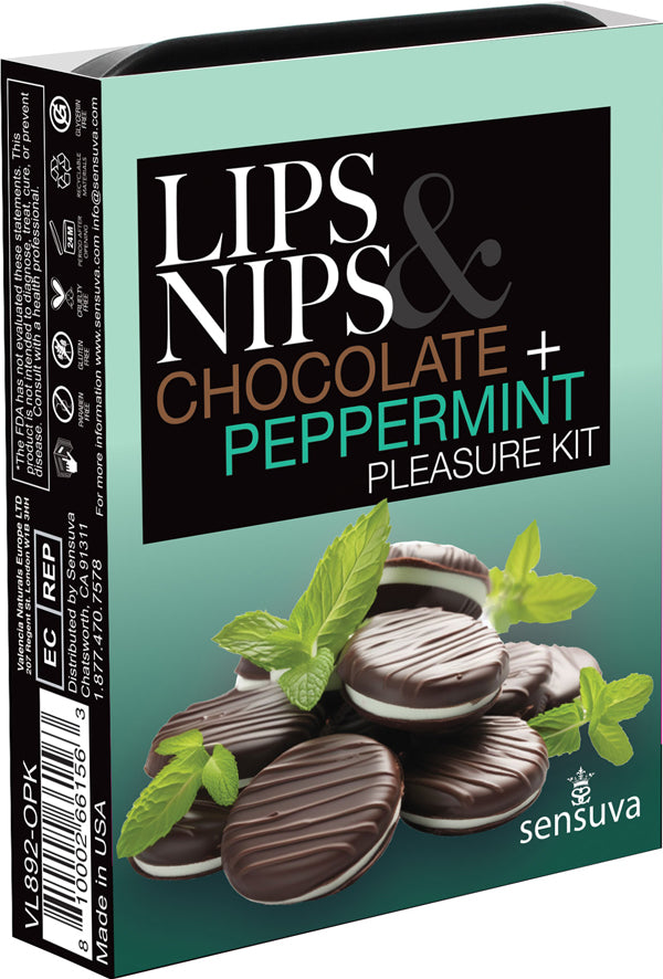 Sensuva Lips and Nips Pleasure Kit Chocolate-Peppermint