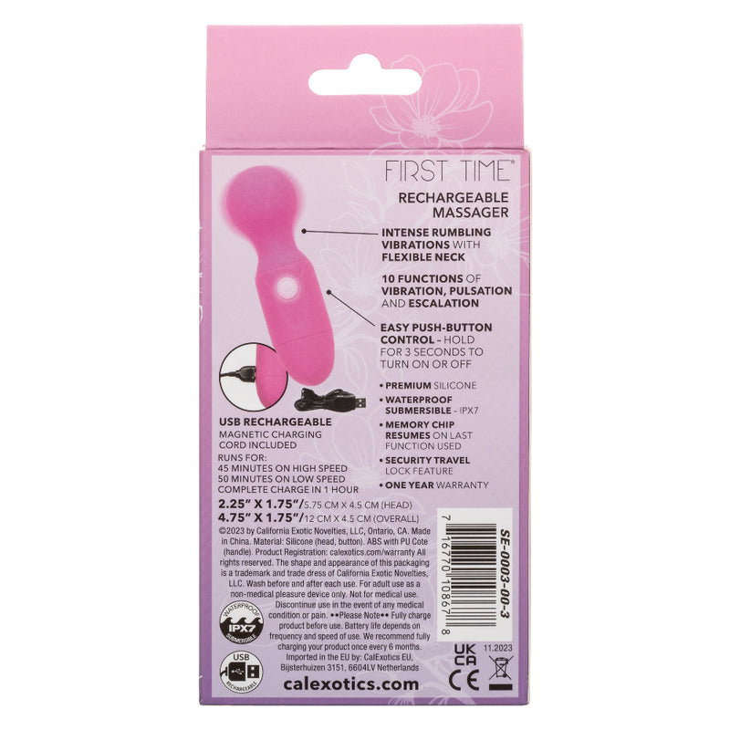 CalExotics First Time Rechargeable Massager - Pink