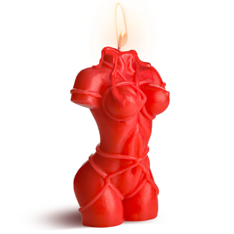 XR Brands Bound Goddess Drip Candle - Red