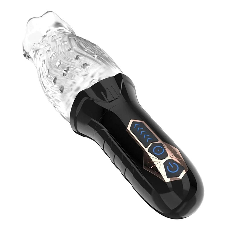 The Male Rose Original Gawk Gawk 3000 Vibrating Rotating Masturbator - Automatic Stroker Masturbator - Canister Masturbation Cup