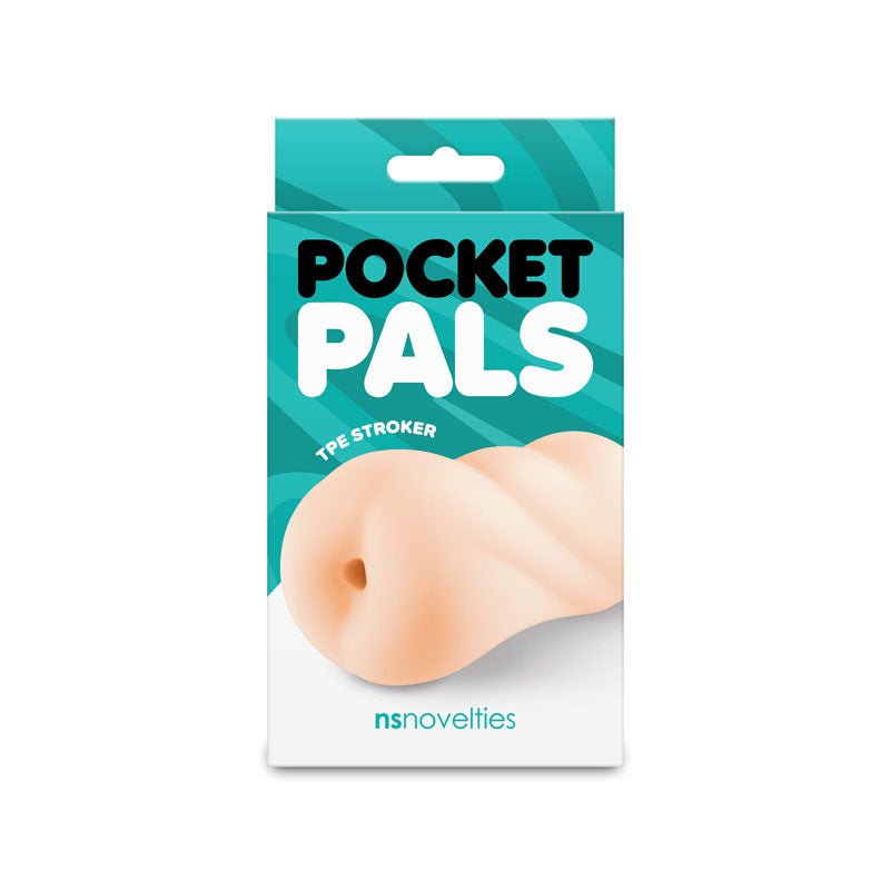 NS Novelties Pocket Pals - Anal Stroker - White - Stroker Masturbator - Realistic Pocket Pussy - Mini Stroker