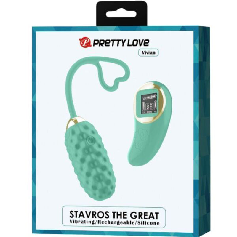 Pretty Love Vivian Remote Control Vibrating Egg - Turquoise
