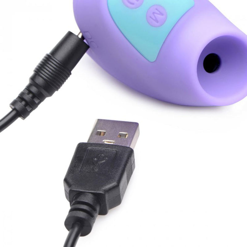 XR Brands Shegasm Mini 12x Mini Silicone Clit Stimulator - Purple