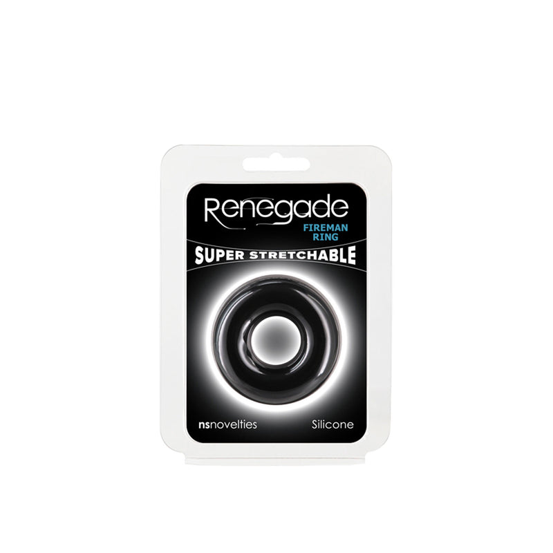 nsnovelties Renegade - Fireman Ring - Medium - Black
