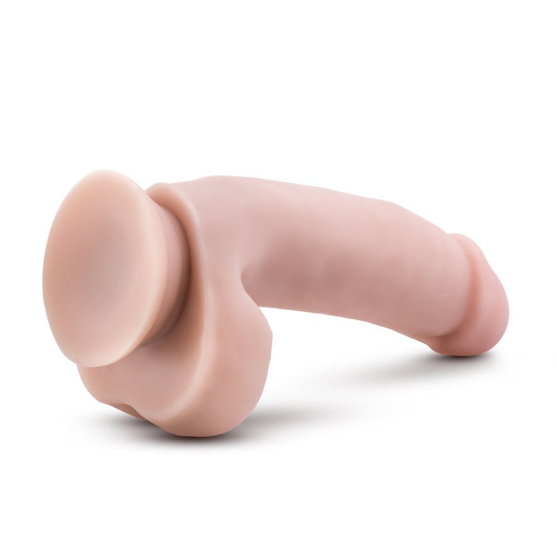 Coverboy The Pizza Boy Realistic Beige 7-Inch Long Dildo With Balls & Suction Cup Base