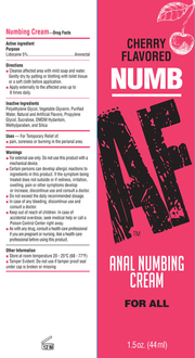 "Numb Af - Anal Desensitizer Gel - Cherry - 1.5 Fl Oz LG-BT610"