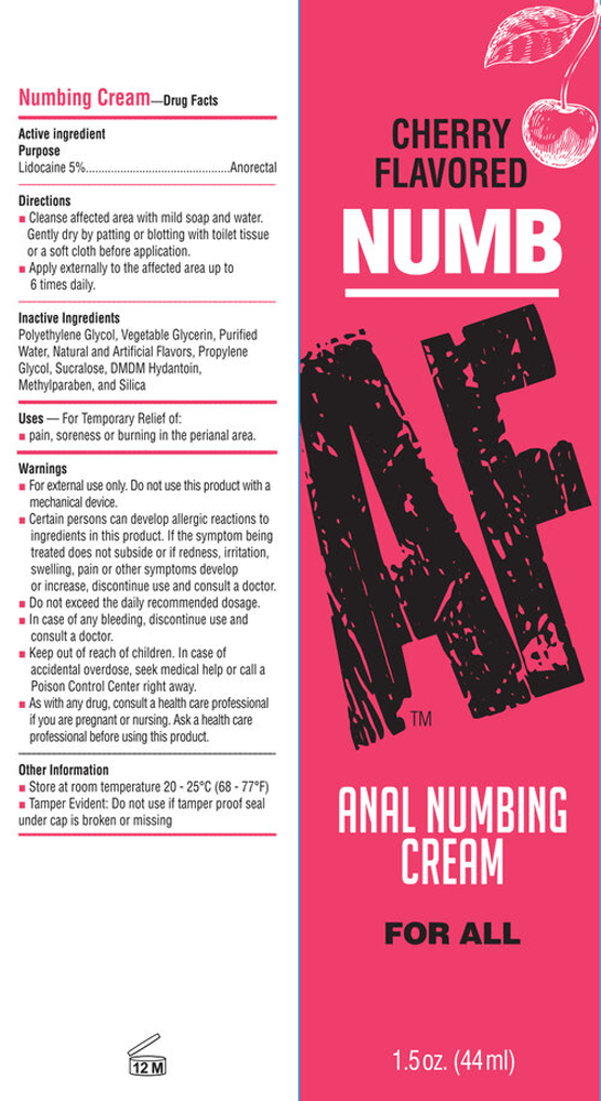 Little Genie Numb Af - Anal Desensitizer Gel - Cherry - 1.5 Fl Oz