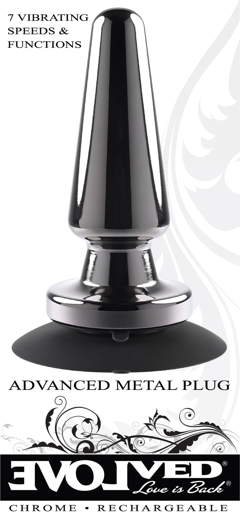Evolved Novelties Advanced Metal Plug - Black Chrome