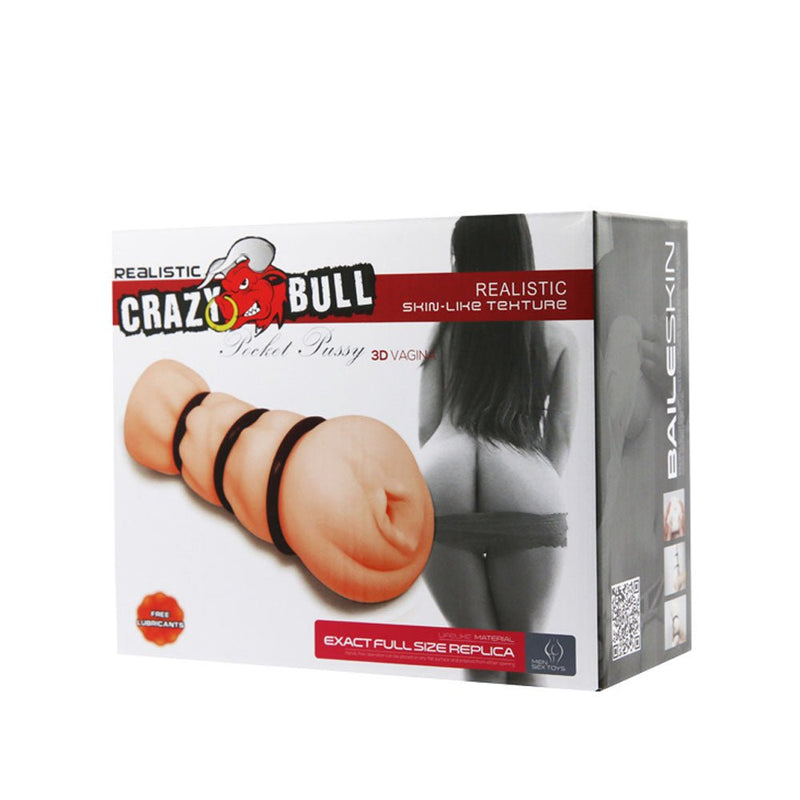 Pretty Love Crazy Bull Pocket Pussy - Stroker Masturbator - Realistic Pocket Pussy