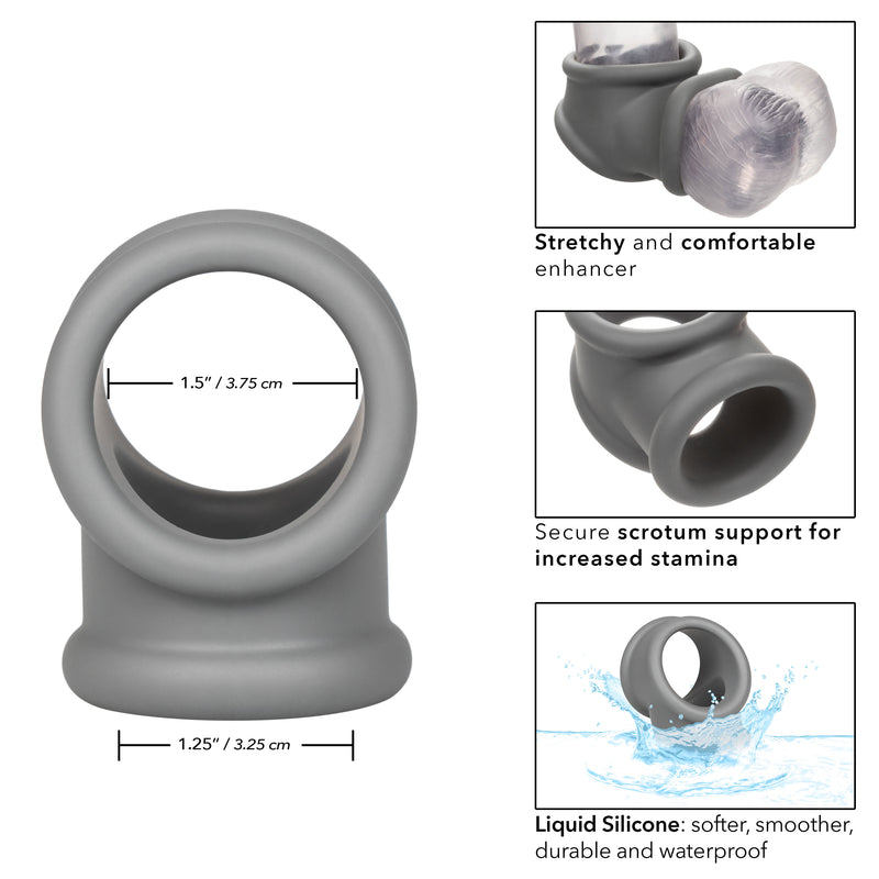 CalExotics Alpha Liquid Silicone Precision Ring - Gray